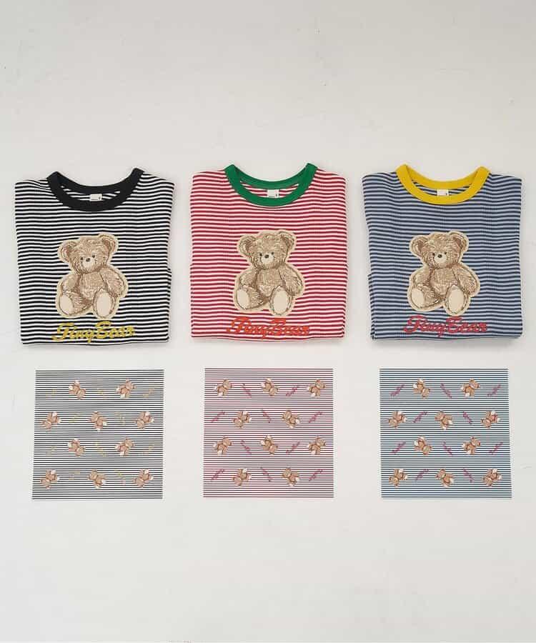 tiny bear刺繡T恤