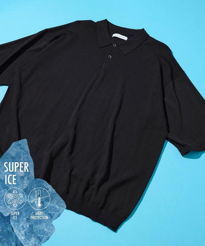 SUPER ICE / スーパーアイス 接觸冷感 短袖POLO領 針織上衣