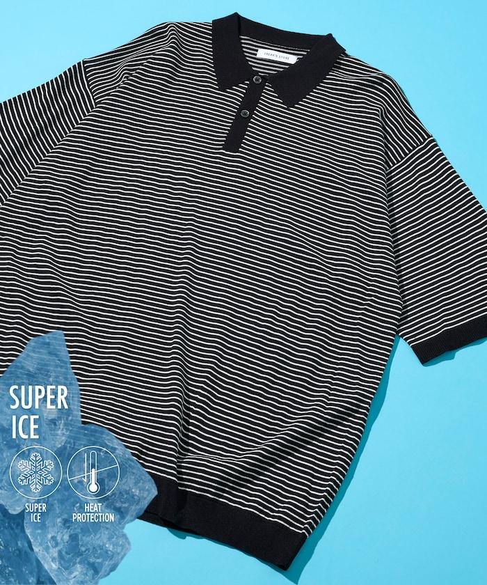 SUPER ICE / スーパーアイス 接觸冷感 短袖POLO領 針織上衣