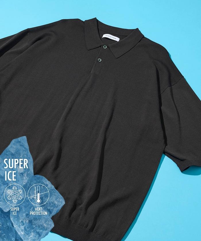 SUPER ICE / スーパーアイス 接觸冷感 短袖POLO領 針織上衣