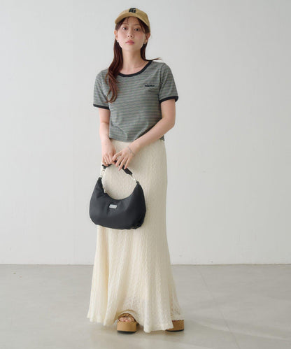 條紋刺繡 TEE T恤