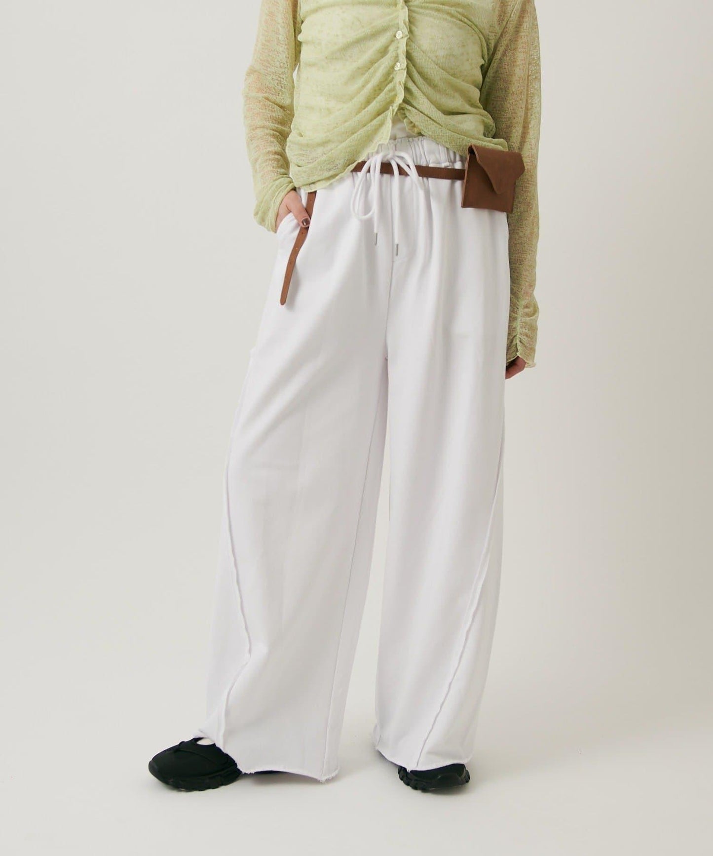 w closet 衛衣闊腿褲