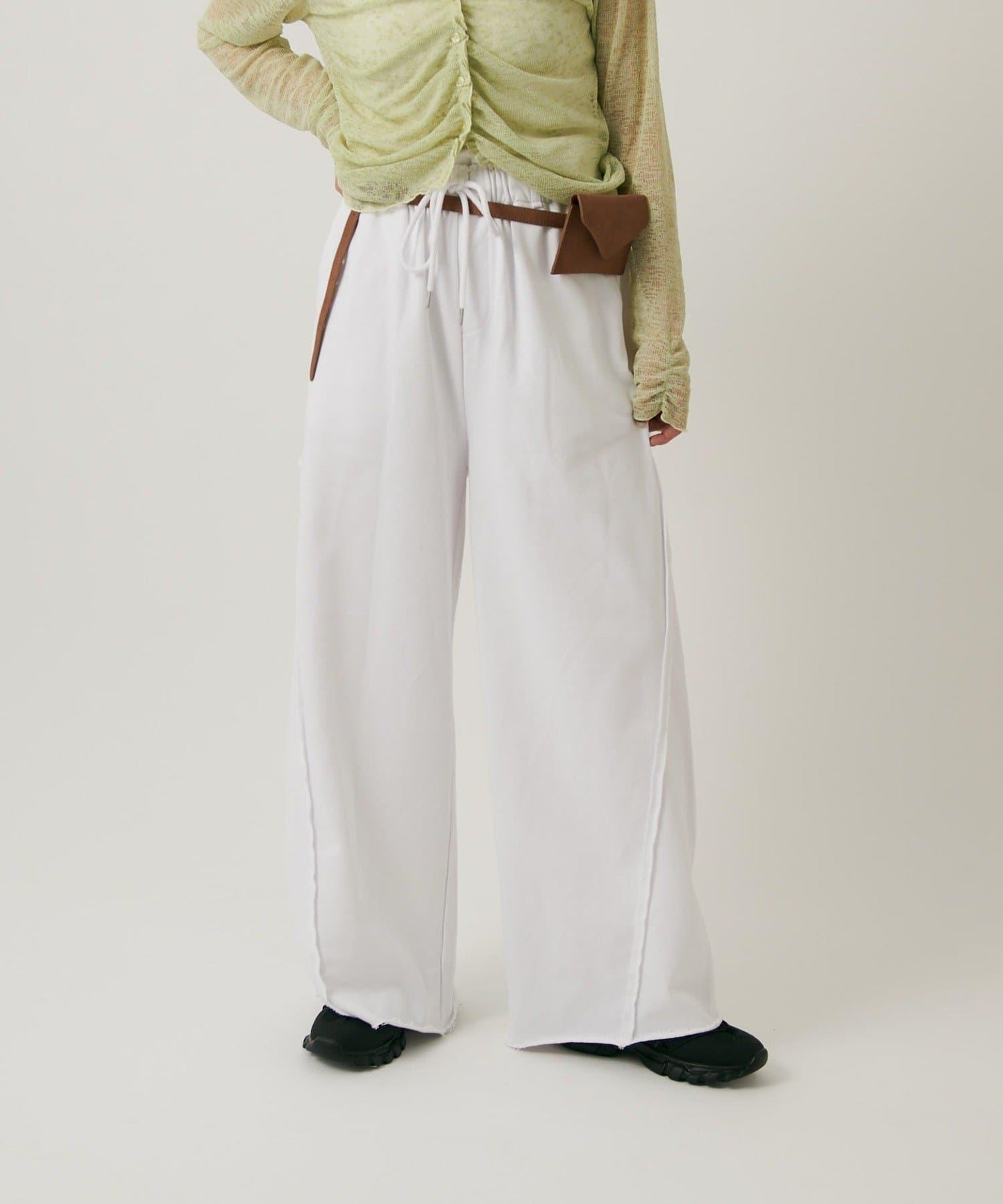 w closet 衛衣闊腿褲