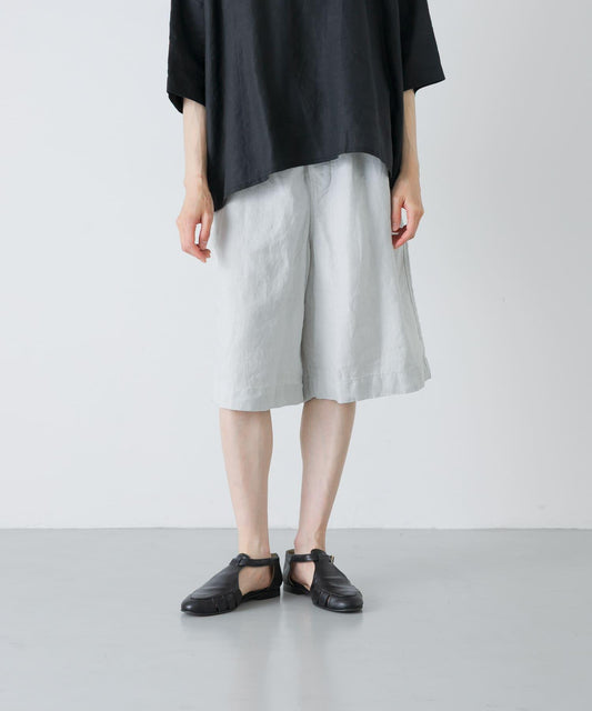 亞麻寬鬆 Charpentier de vaisseu LINEN WIDE SHORTS 休閒短褲