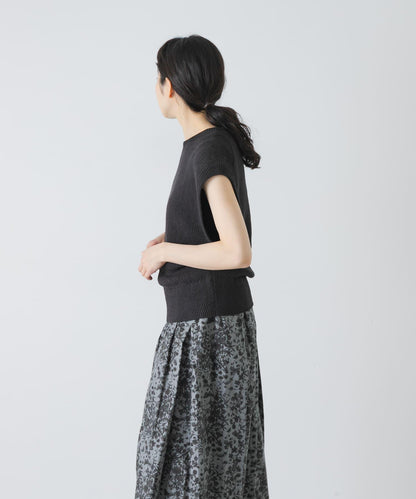 COTTON NO-SLEEVE KNIT 無袖針織上衣