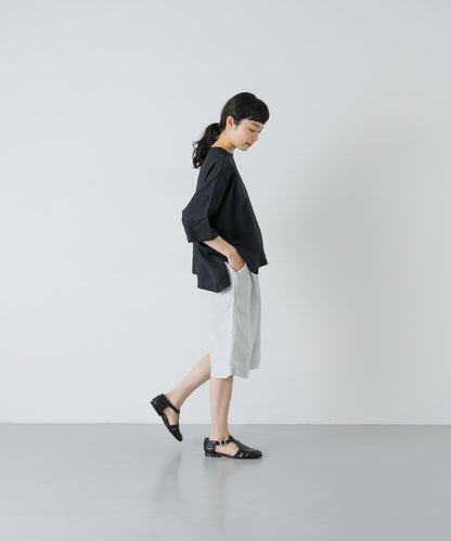 亞麻寬鬆 Charpentier de vaisseu LINEN WIDE SHORTS 休閒短褲