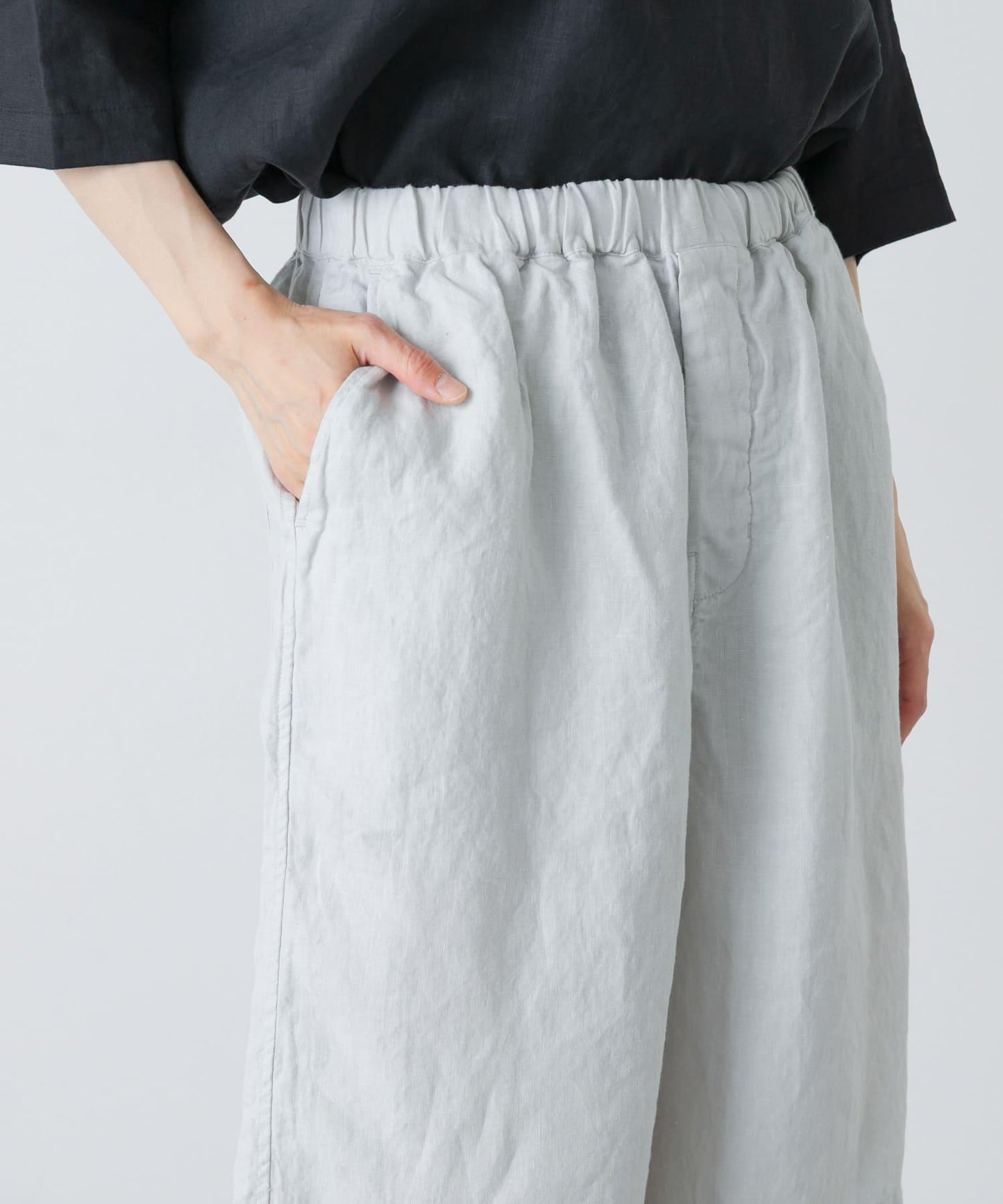亞麻寬鬆 Charpentier de vaisseu LINEN WIDE SHORTS 休閒短褲