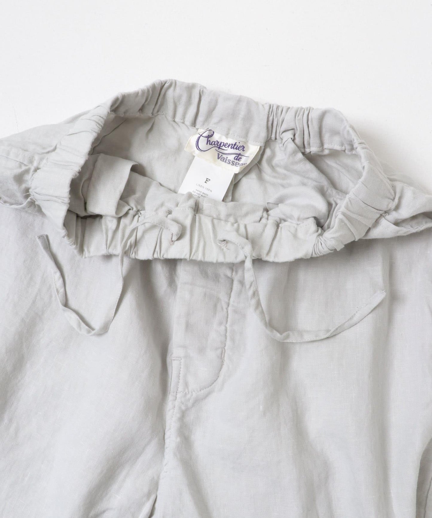 亞麻寬鬆 Charpentier de vaisseu LINEN WIDE SHORTS 休閒短褲