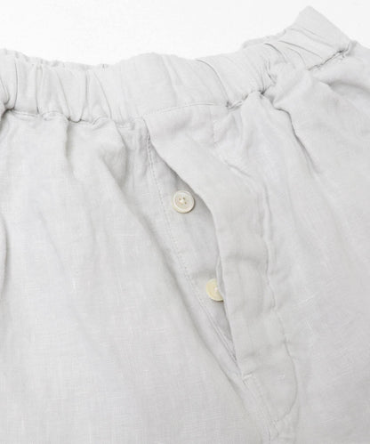 亞麻寬鬆 Charpentier de vaisseu LINEN WIDE SHORTS 休閒短褲