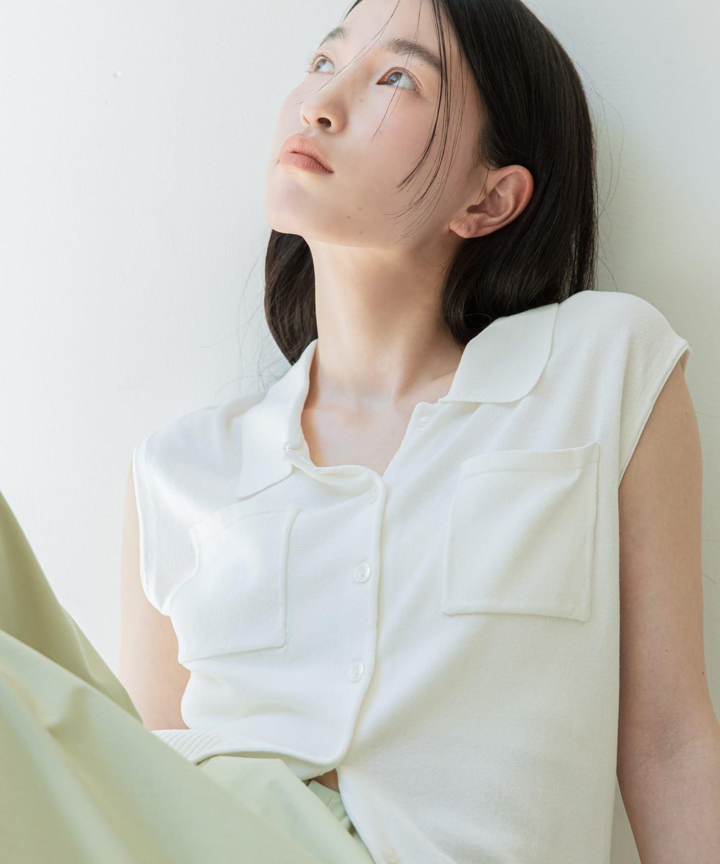 可水洗 近紅外阻隔 帶領 針織背心