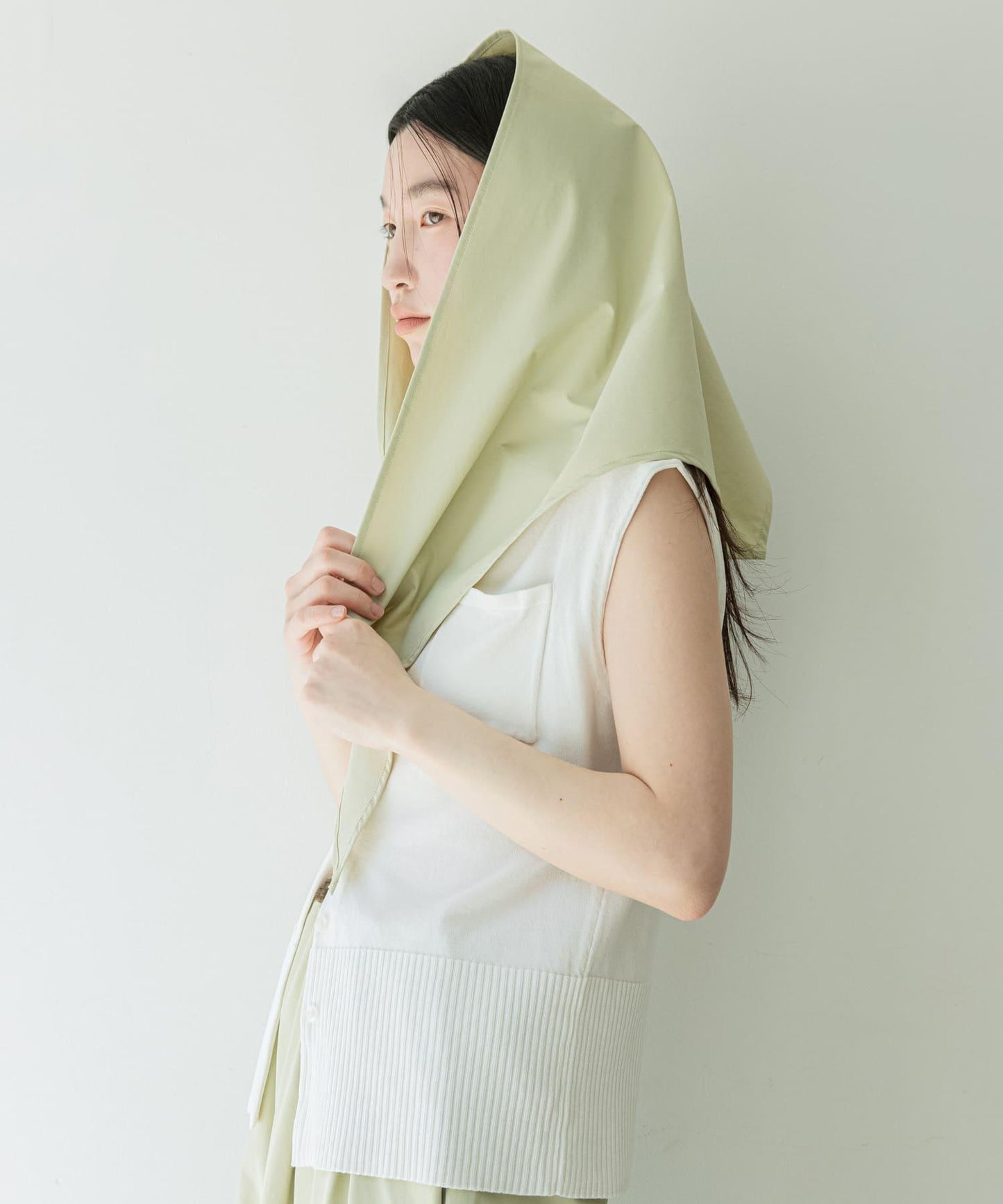 防潑水 刺繡 圍巾