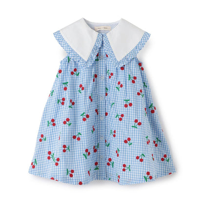 櫻桃刺繡連衣裙