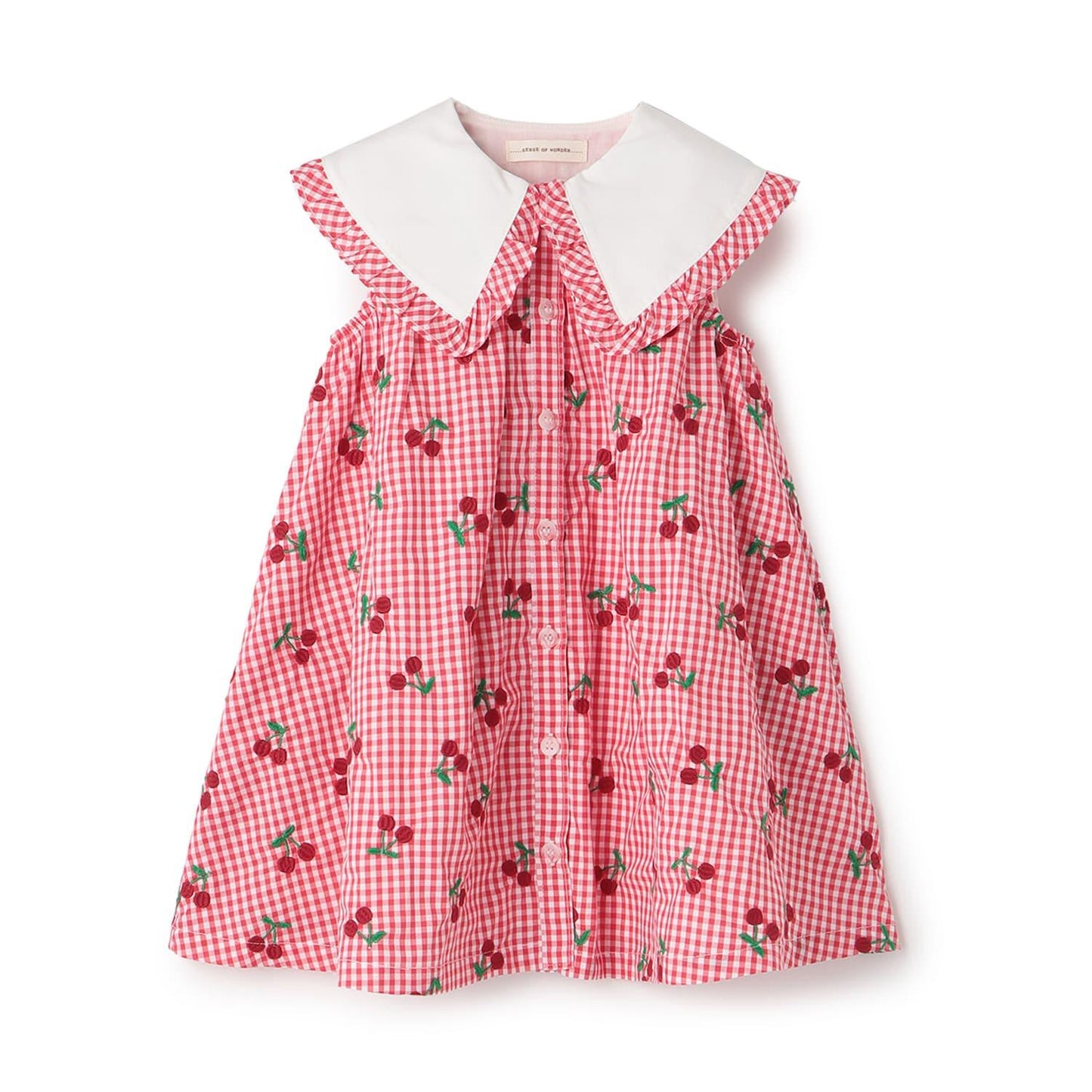 櫻桃刺繡連衣裙