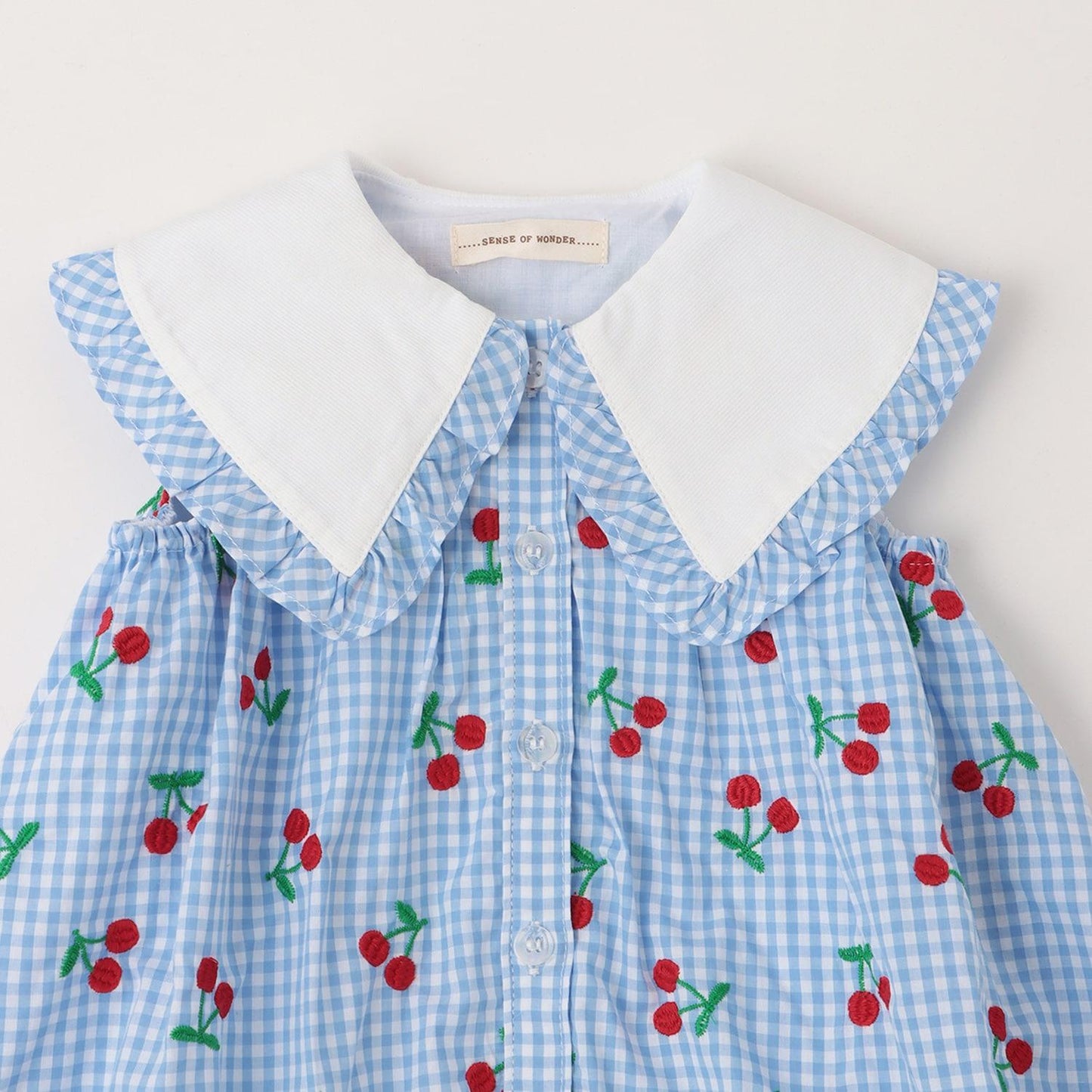 櫻桃刺繡連衣裙