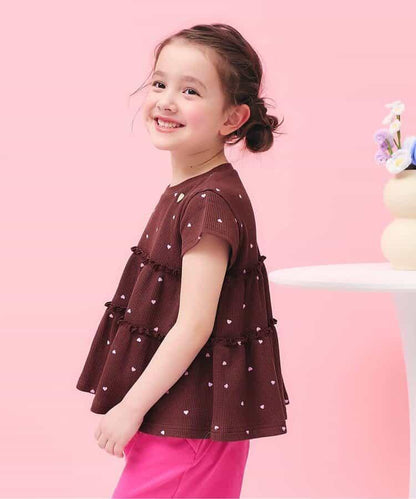 清爽傘擺華夫格防曬中長上衣