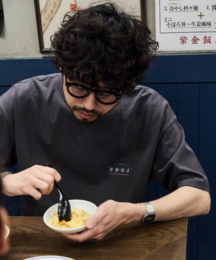 紫金飯店×FREAK'S STORE  背面印花 圓領T恤