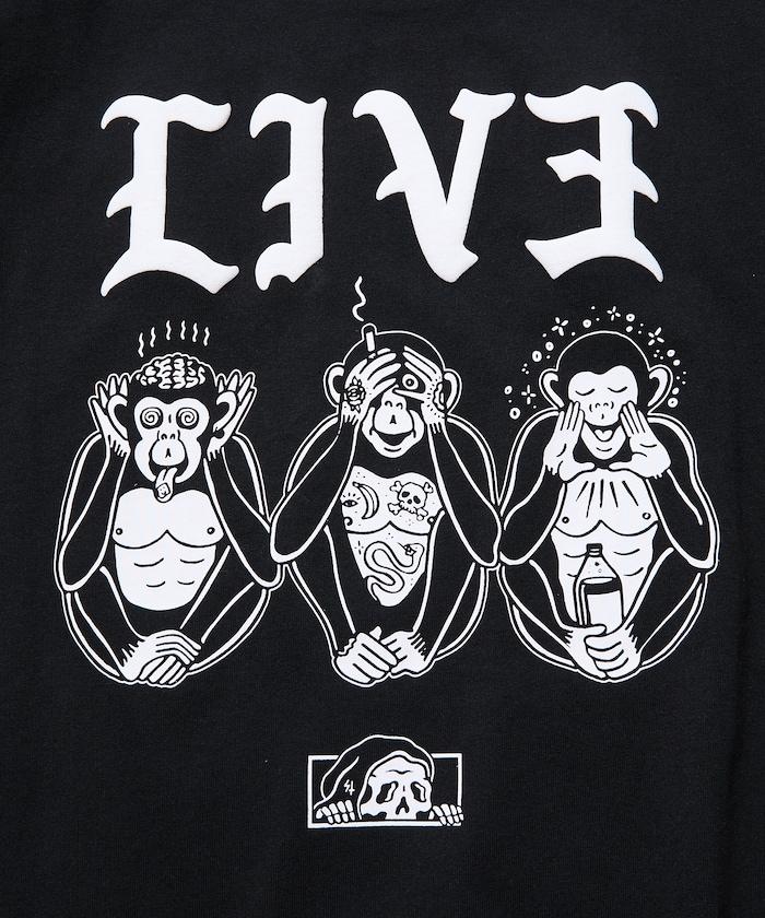 LURKING CLASS×FREAK'S STORE 聯名 做舊印花 T恤 LIV3