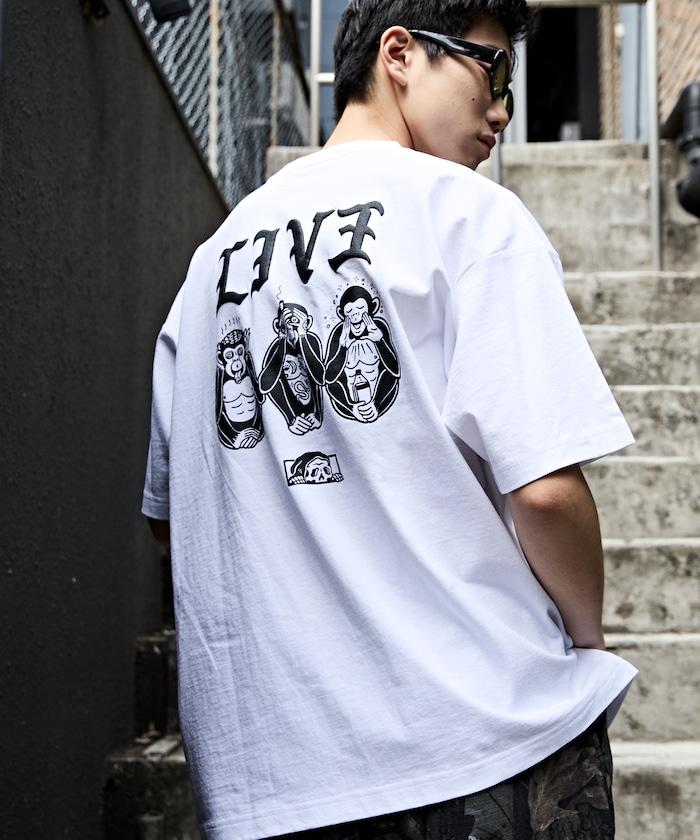 LURKING CLASS×FREAK'S STORE 聯名 做舊印花 T恤 LIV3