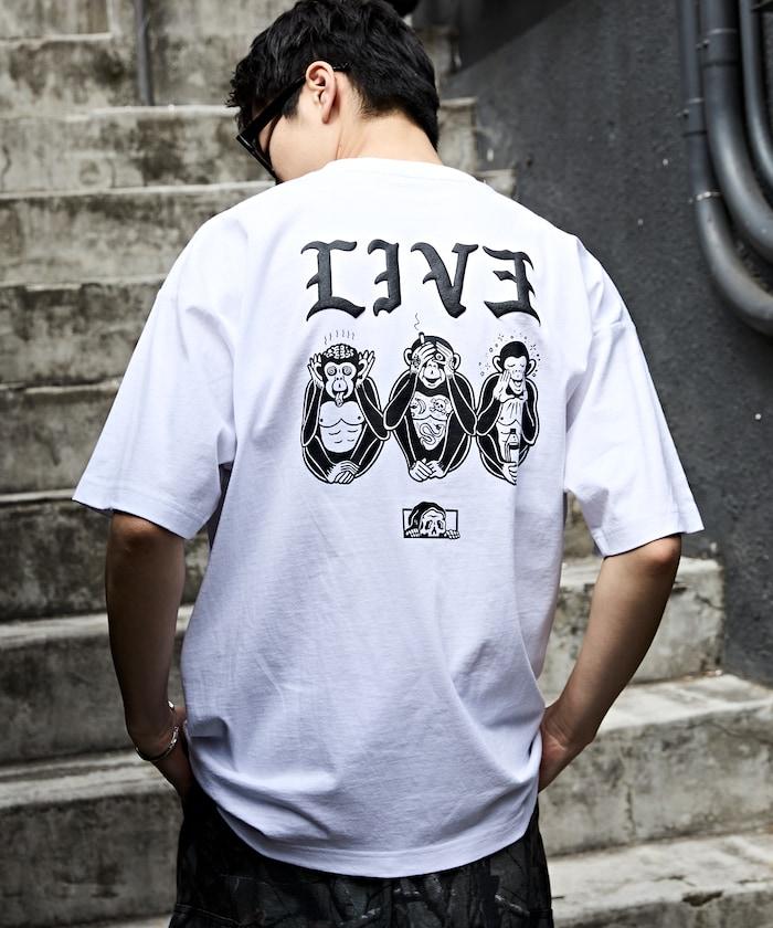 LURKING CLASS×FREAK'S STORE 聯名 做舊印花 T恤 LIV3