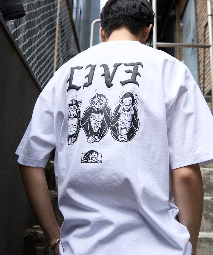 LURKING CLASS×FREAK'S STORE 聯名 做舊印花 T恤 LIV3