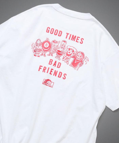 LURKING CLASS×FREAK'S STORE 聯名聯名 做舊印花T恤 GOOD TIMES BAD FRND TEE