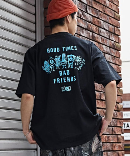LURKING CLASS×FREAK'S STORE 聯名聯名 做舊印花T恤 GOOD TIMES BAD FRND TEE