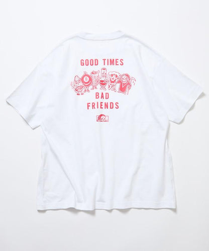 LURKING CLASS×FREAK'S STORE 聯名聯名 做舊印花T恤 GOOD TIMES BAD FRND TEE