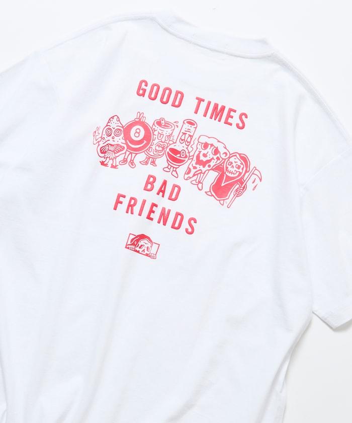 LURKING CLASS×FREAK'S STORE 聯名聯名 做舊印花T恤 GOOD TIMES BAD FRND TEE