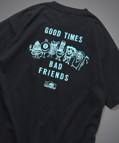 LURKING CLASS×FREAK'S STORE 聯名聯名 做舊印花T恤 GOOD TIMES BAD FRND TEE