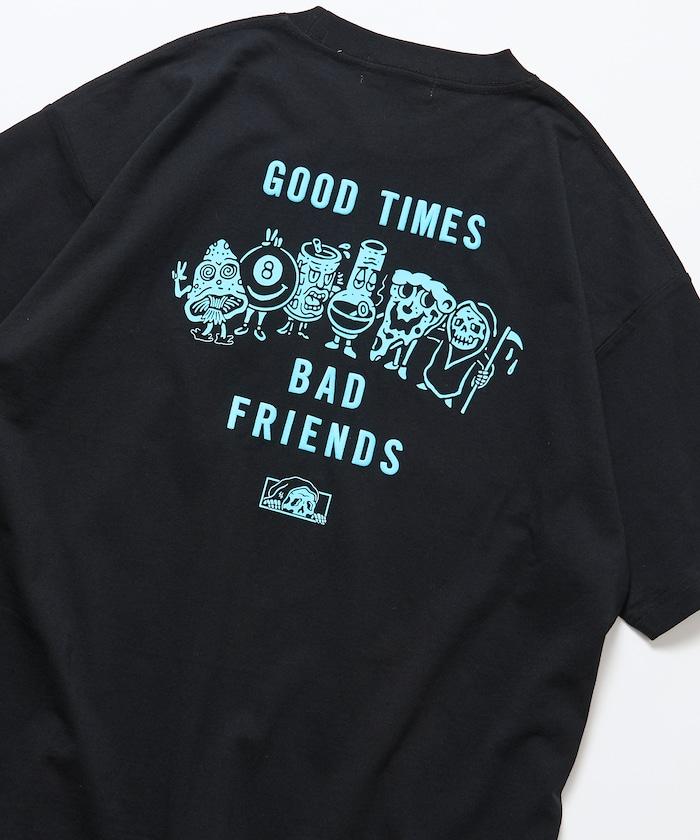 LURKING CLASS×FREAK'S STORE 聯名聯名 做舊印花T恤 GOOD TIMES BAD FRND TEE
