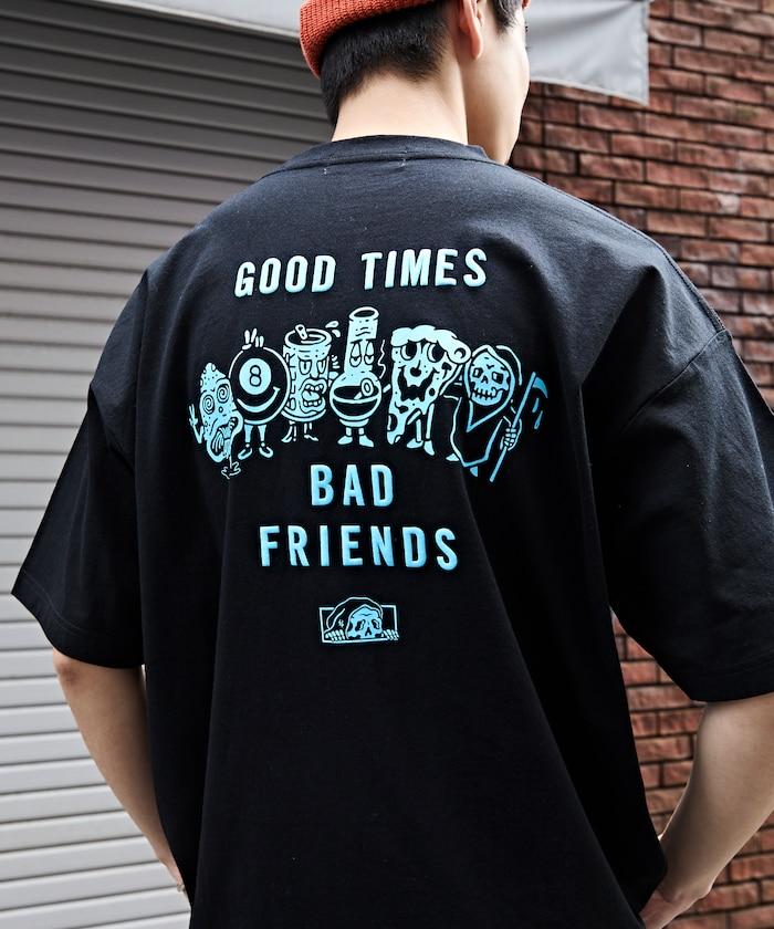 LURKING CLASS×FREAK'S STORE 聯名聯名 做舊印花T恤 GOOD TIMES BAD FRND TEE