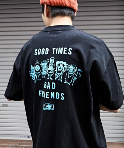 LURKING CLASS×FREAK'S STORE 聯名聯名 做舊印花T恤 GOOD TIMES BAD FRND TEE
