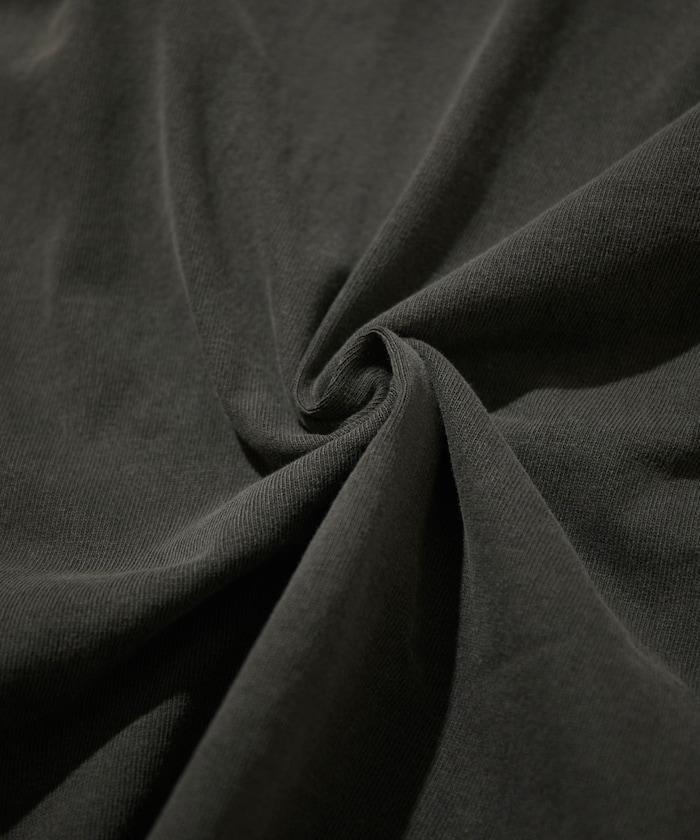 HEAVY WEIGHT/ヘビーウェイト 顏料染色 短袖 Henley neck 10.5オンス T恤