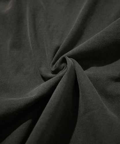 HEAVY WEIGHT/ヘビーウェイト 顏料染色 短袖 Henley neck 10.5オンス T恤