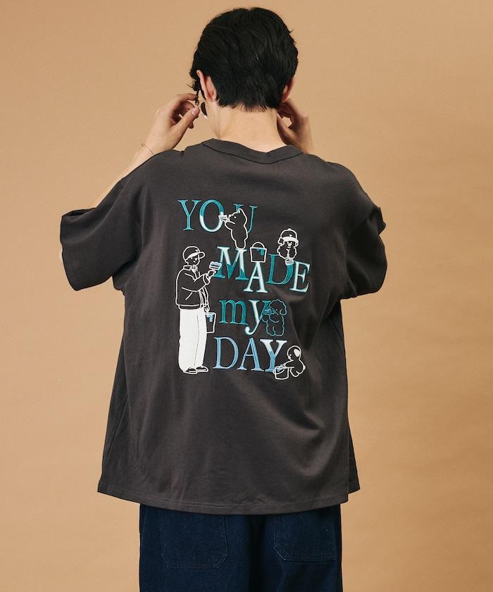 背部印花 圓領 YOU MADE MY DAY T恤