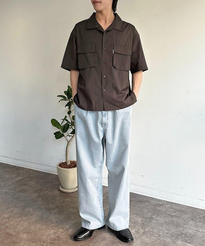 短款府綢開領襯衫