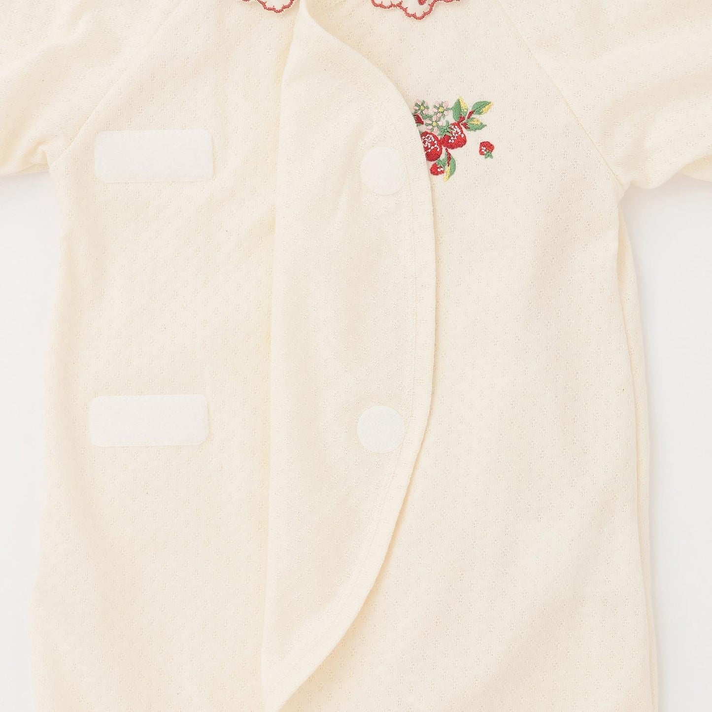 有機野草莓刺繡 新生兒嬰兒服
