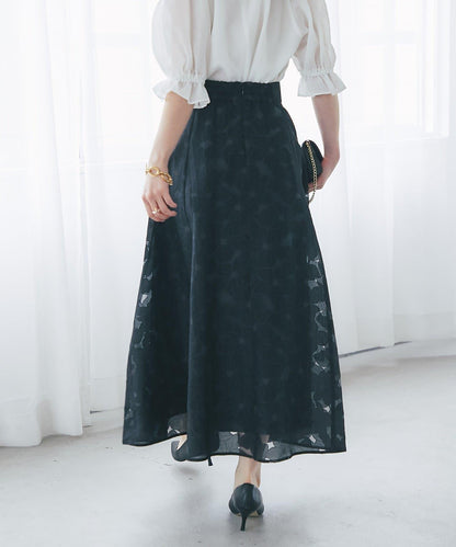 BonBonガールズセレクト 歐泊工藝花卉傘擺半身裙