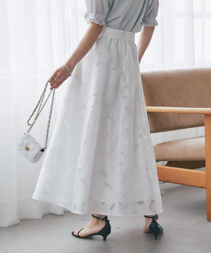 BonBonガールズセレクト 歐泊工藝花卉傘擺半身裙