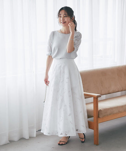 BonBonガールズセレクト 歐泊工藝花卉傘擺半身裙