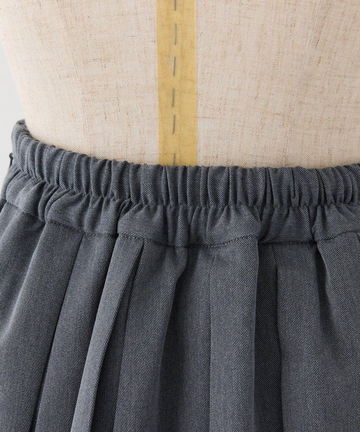 拼接褶襉設計迷你半身裙