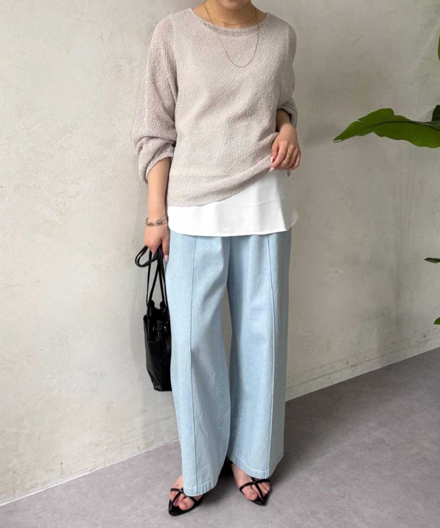 下襬斜紋背心