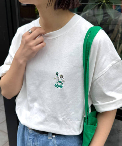 OJISAN 刺繡Logo背部印花 T恤