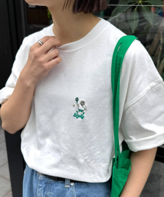 OJISAN 刺繡Logo背部印花 T恤