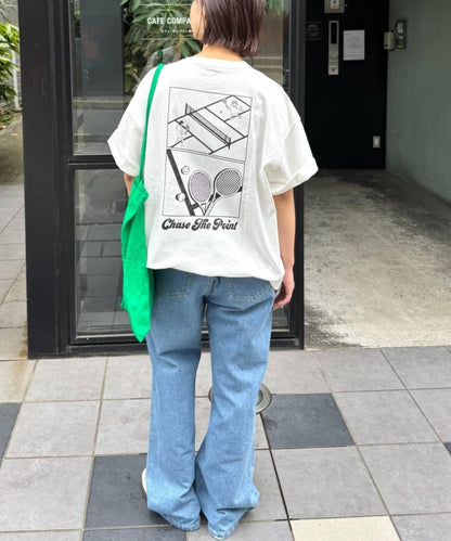 OJISAN 刺繡Logo背部印花 T恤