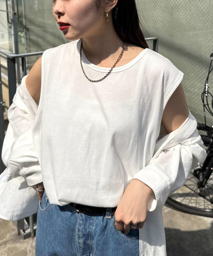 中性款 涼感羅紋 無袖 背心