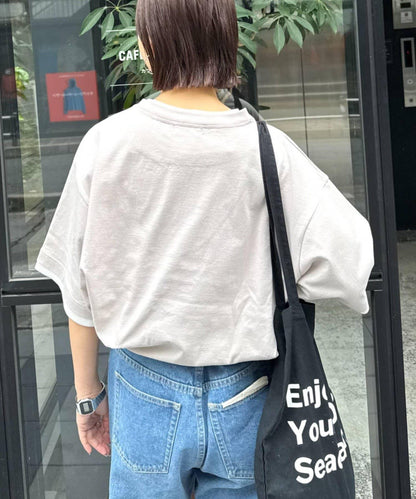 UNISEX 防汗漬 層疊效果亨利領TEE