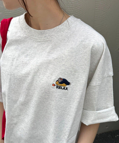 OJISAN 刺繡Logo背部印花 T恤