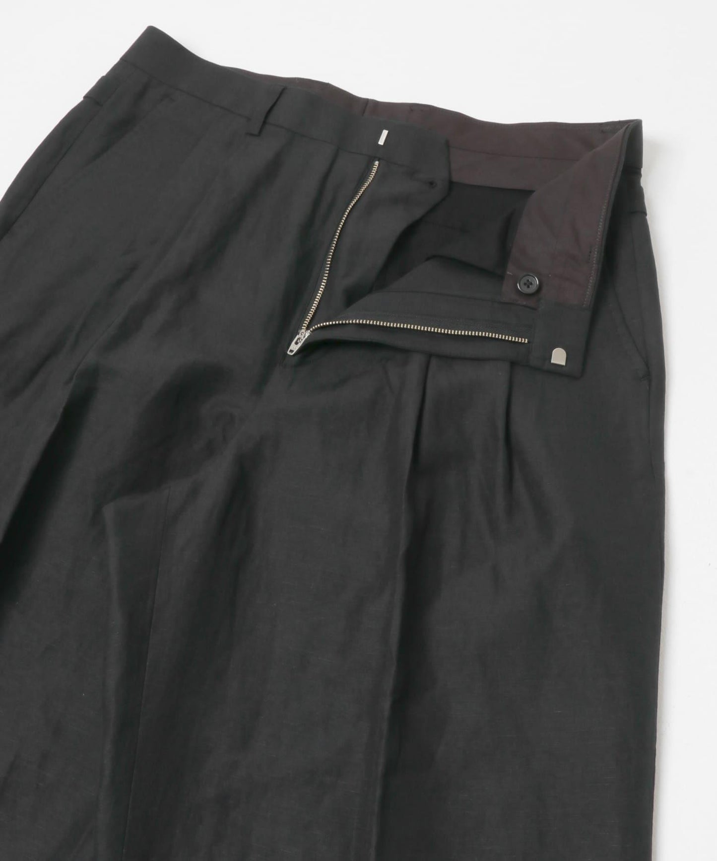 new basic SILK LINEN TROUSER