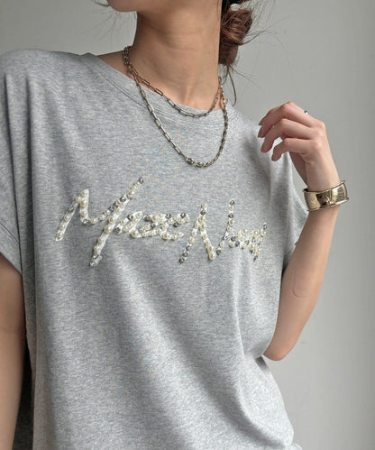 珠飾Logo TEE